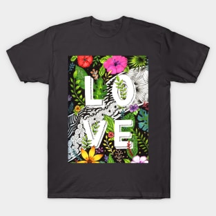 A tropical love design T-Shirt